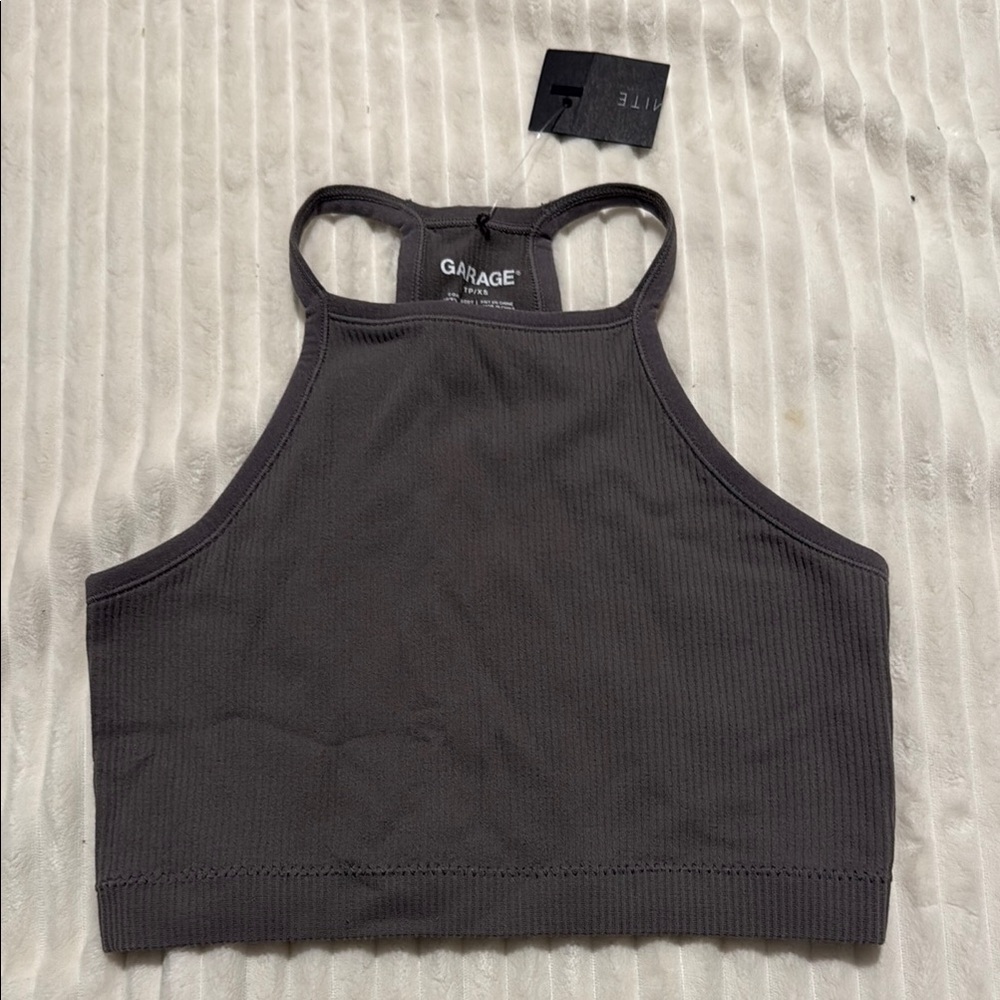 garage racer back tank top